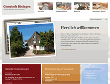 Tablet Screenshot of boesingen.de